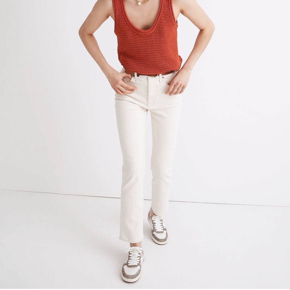 Madewell Slim Demi Boot cropped Jeans